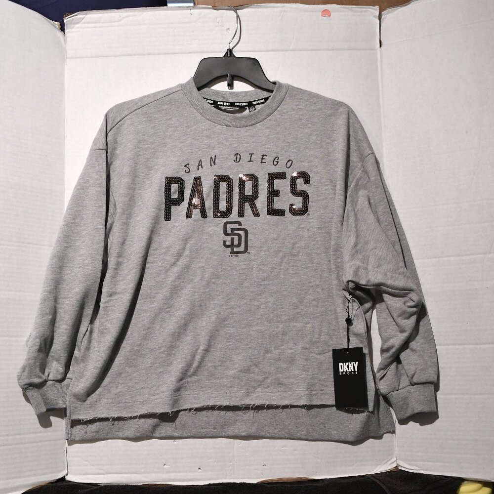 San Diego Padres DKNY Sports Distressed Look Sweatshirt SZ Small NWT